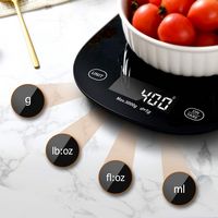 Arboleaf Smart Food Kitchen Scale with Nutritional Calculator - Black - Alternate Views
