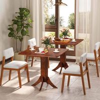 Costway Square Dining Table with Pedestal Base 33