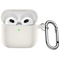 SaharaCase - Silicone Case for Apple AirPods 3 (3rd Generation 2021) - Glow White - Alternate Views