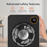 Vornado - VMHi600 Metal Whole Room Space Heater with Remote Control - Stainless Steel - Alternate Views