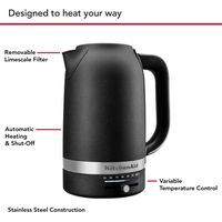 KitchenAid - 1.7 Liter Electric Kettle - Cast Iron Black - Alternate Views