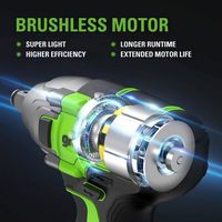 Greenworks - 24 Volt 1/2” Brushless Cordless Impact Wrench with 2Ah Battery and Charger - Green - Alternate Views