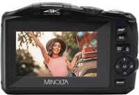 Minolta - MND55 4K Video 64.0 Megapixel Digital Camera with WiFi - Black - Alternate Views