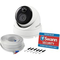 Swann - Indoor/Outdoor 1080p Wired Dome Surveillance Camera - White - Alternate Views