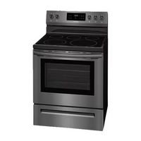 Frigidaire - 5.3 Cu. Ft. Self-Cleaning Freestanding Electric Range - Black stainless steel - Alternate Views