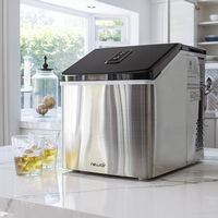 NewAir - 40-lb Clear Ice Maker - Stainless Steel - Alternate Views