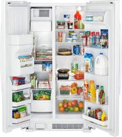 Amana - 21.4 Cu. Ft. Side-by-Side Refrigerator - White - Alternate Views