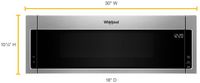 Whirlpool - 1.1 Cu. Ft. Low Profile Over-the-Range Microwave Hood Combination - Stainless Steel - Alternate Views