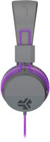 JLab - JBuddies Studio On-Ear Kids Wired Headphones - Gray/Purple - Alternate Views