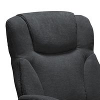 Serta - Connor Upholstered Executive High-Back Office Chair with Lumbar Support - Microfiber - Black - Alternate Views