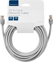 Insignia™ - 25 foot Cat-6 Ethernet Cable - Gray - Alternate Views