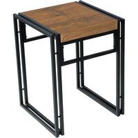 ürb SPACE - Urban Small Dining Table Set - Black With Brown - Alternate Views