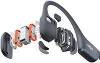 Shokz - OpenRun Pro 2 Bone Conduction Sports Headphones - Black - Alternate Views