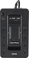 CyberPower - 650VA Battery Back-Up System - Black - Alternate Views