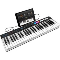 IK Multimedia - iRig Keys I/O 49-Key MIDI Controller - Black/White - Alternate Views