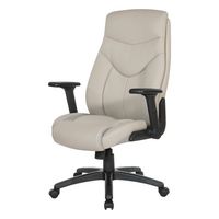 Office Star Products - Exec Bonded Leather Office Chair - Taupe - Alternate Views