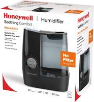 Honeywell - HWM845 Warm Mist Humidifier with Essential oil cup, Filter Free - Black - Alternate Views