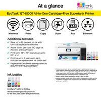 Epson - EcoTank ET-15000 Wireless All-In-One Inkjet Printer - White - Alternate Views