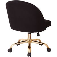 OSP Home Furnishings - Layton Mid Back Office Chair - Black/Gold - Alternate Views