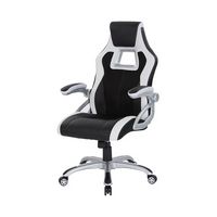 OSP Home Furnishings - Race Gaming Chair - White/Black - Alternate Views