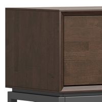 Simpli Home - Banting SOLID HARDWOOD 72 inch Low TV Stand in Walnut Brown For TVs up to 80 inches... - Alternate Views