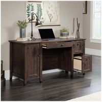 Sauder - Carson Forge Collection Computer Desk - Coffee Oak - Alternate Views