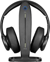 Insignia™ - RF Wireless Over-the-Ear Headphones - Black - Alternate Views