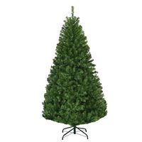 Costway - 5Ft Pre-Lit Artificial Christmas Tree Hinged 150 LED Lights - Green - Alternate Views