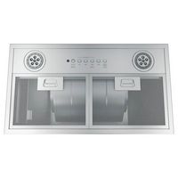 GE - 20 inches - Externally Vented & Recirculating - Range Hood Insert - Stainless steel - Alternate Views