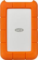 LaCie - Rugged 5TB External USB-C, USB 3.1 Gen 1 Portable Hard Drive - Orange/Silver - Alternate Views