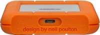 LaCie - Rugged 1TB External USB-C, USB 3.1 Gen 1 Portable Hard Drive - Orange/Silver - Alternate Views