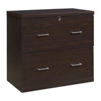 OSP Home Furnishings - Alpine 2-Drawer Lateral File with Lockdowel Fastening System - Espresso - Alternate Views