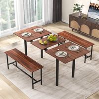 Costway 3 Piece Dining Table Set for 4-6  63