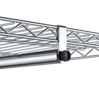 TRINITY - EcoStorage 3-Tier |48x18x75.5| Rolling Garment Rack | - Chrome - Alternate Views