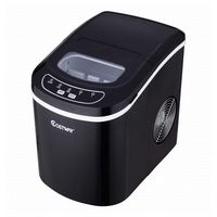 Costway - Portable Compact Electric Ice Maker Machine Mini Cube 26lb/Day - Black - Alternate Views