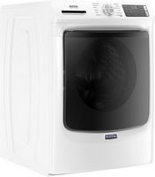 Maytag - 4.8 Cu. Ft. High Efficiency Stackable Front Load Washer with Steam and Fresh Hold - White - Alternate Views