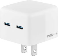 Insignia™ - 35W Dual USB-C Port Wall Charger for MacBook Pro, iPad, iPhone, Apple Watch, Samsung ... - Alternate Views