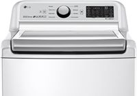 LG - 5.0 Cu. Ft. High-Efficiency Smart Top Load Washer with TurboWash3D Technology - White - Alternate Views