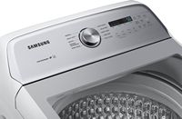 Samsung - 5.0 Cu. Ft. High-Efficiency Top Load Washer with Active WaterJet - White - Alternate Views