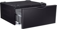Samsung - Washer/Dryer Laundry Pedestal with Storage Drawer - Brushed Black - Alternate Views