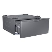 Samsung - Washer/Dryer Laundry Pedestal with Storage Drawer - Platinum - Alternate Views
