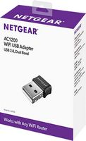 NETGEAR - Dual-Band Wireless-AC USB Network Adapter - Black - Alternate Views