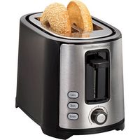 Hamilton Beach - 2-Slice Wide-Slot Toaster - Black - Alternate Views