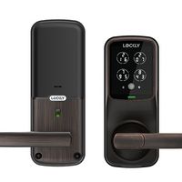 Lockly - Secure Pro Smart Lock Wi-Fi Replacement Latch with 3D Biometric Fingerprint/Keypad/App/V... - Alternate Views