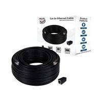 Night Owl - 100 ft. Cat-5e Ethernet Cable - Black - Alternate Views