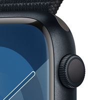 Apple Watch Series 9 (GPS) 45mm Midnight Aluminum Case with Midnight Sport Loop with Blood Oxygen... - Alternate Views