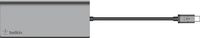 Belkin - 4-Port USB Type-C Hub with Gigabit Ethernet Adapter - Space Gray - Alternate Views