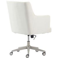 Finch - Belmont Modern Twill Home Office Chair - Gray/Ivory - Alternate Views