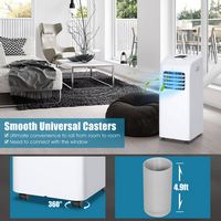 Costway Ashrae 8000 BTU Portable Air Conditioner Cools up to 200 sq.ft & Dehumidifier Function Re... - Alternate Views