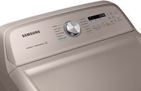 Samsung - 7.4 Cu. Ft. Smart Electric Dryer with Steam and Super Speed Dry - Champagne - Alternate Views
